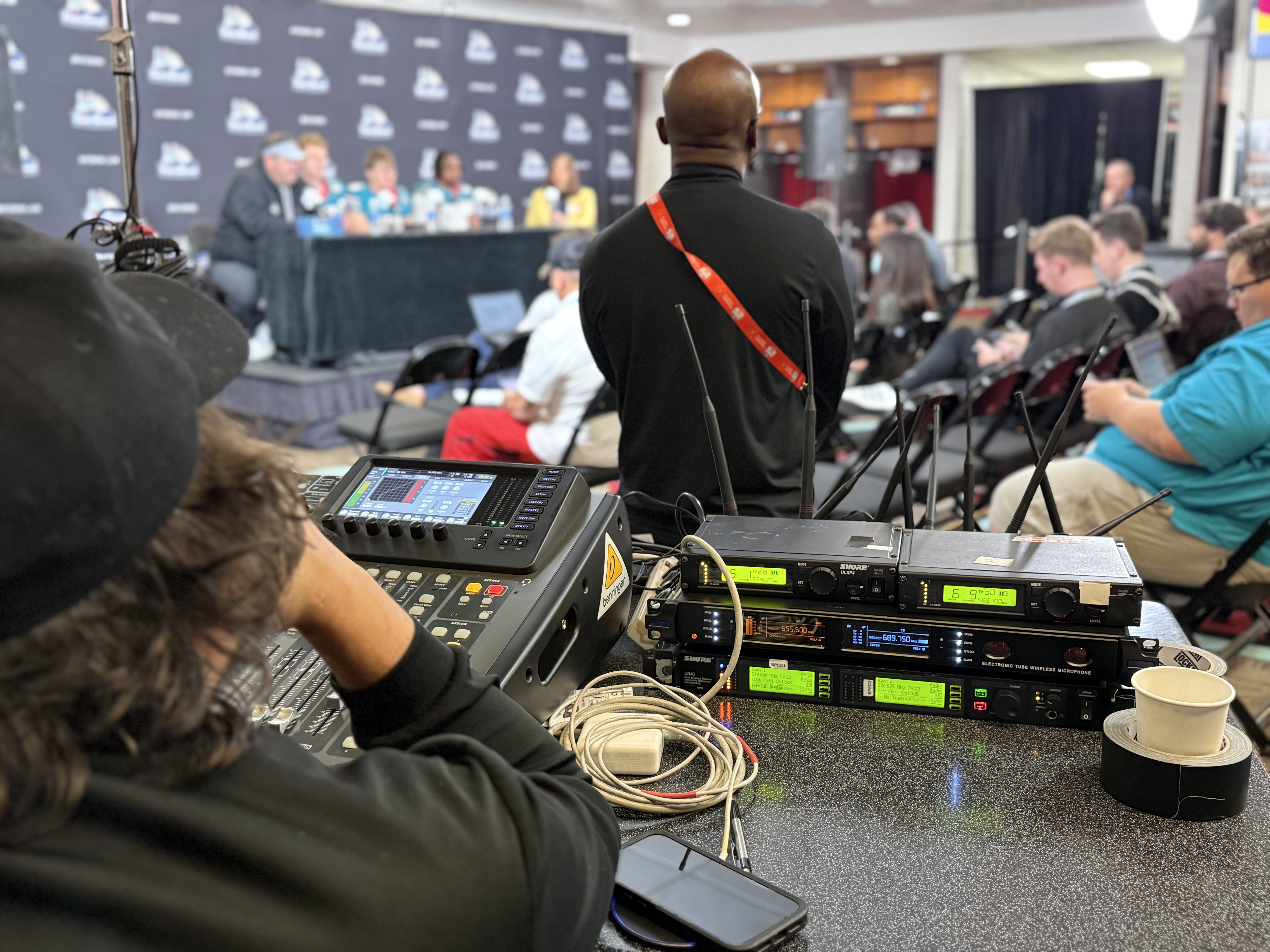 Football broadcast NFL production camera crew Phoenix Arizona Ready AV