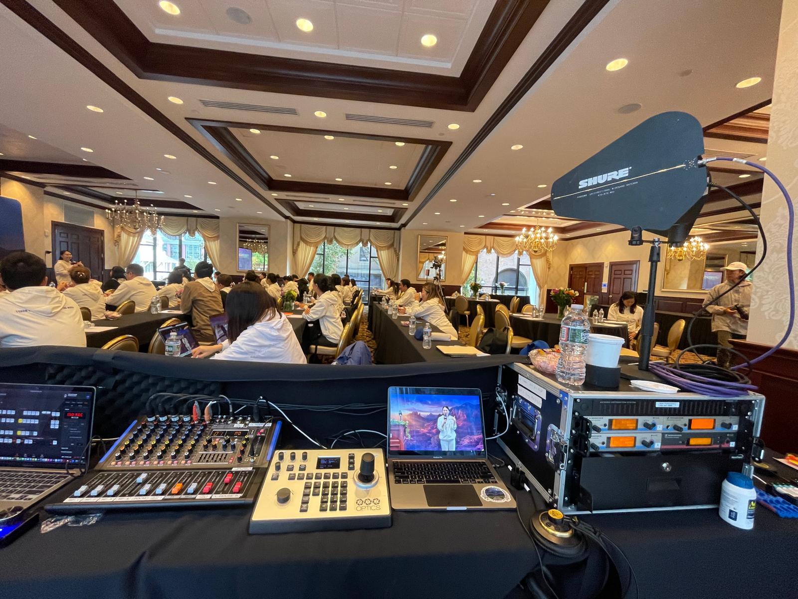 Zoom teaching hotel hybrid broadcast AV production Ready AV